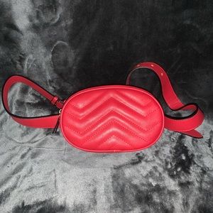 Red fanny pack from Amazon